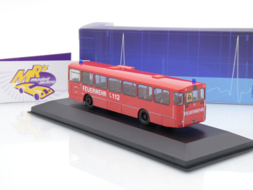 Preview: Rietze 74321 # Mercedes-Benz O 305 Reisebus " Feuerwehr Oberhausen 112 " 1:87