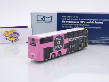 Preview: Rietze 78014 # Alexander Enviro 500 Doppeldeckerbus " BVG Mall of Berlin " 1:87