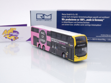 Preview: Rietze 78014 # Alexander Enviro 500 Doppeldeckerbus " BVG Mall of Berlin " 1:87