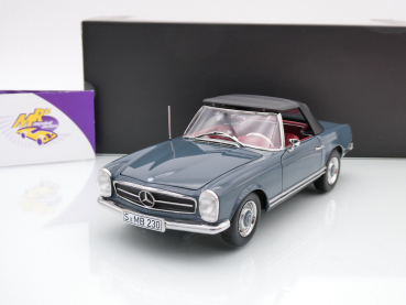 Norev B66040681 # Mercedes-Benz 230 SL Pagode Cabriolet Baujahr 1963 " blaugrau " 1:18