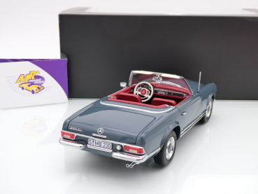 Preview: Norev B66040681 # Mercedes-Benz 230 SL Pagode Cabriolet Baujahr 1963 " blaugrau " 1:18