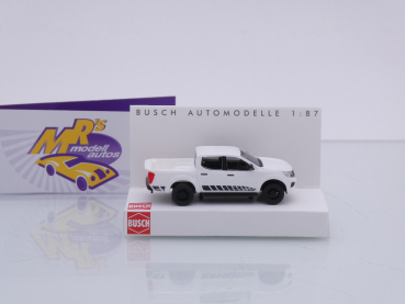 Preview: Busch 53712 # Nissan Navara Pick-Up N-Guard Baujahr 2015 " weiß-schwarz " 1:87