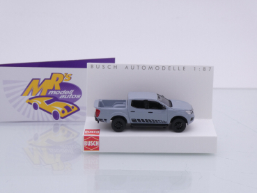 Preview: Busch 53711 # Nissan Navara Pick-Up N-Guard Baujahr 2015 " grau-schwarz " 1:87