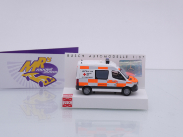 Preview: Busch 54005 # Mercedes-Benz Sprinter Halbbus 2018 " DRK Main-Kinzig-Kreis " 1:87
