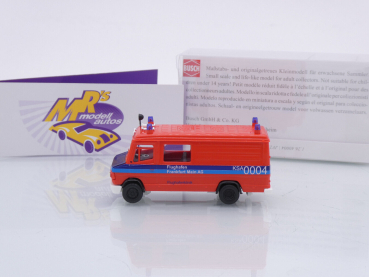 Preview: Busch 44302 # Mercedes-Benz 507 D Kasten Baujahr 1986 " Fraport Frankfurt " 1:87