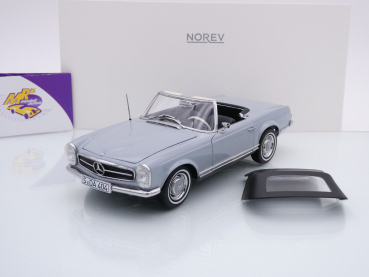 Norev 183990 # Mercedes-Benz 230 SL Cabriolet Baujahr 1963 " hellgrau" 1:18