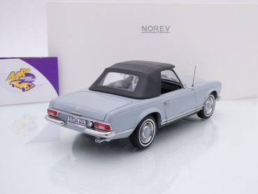 Preview: Norev 183990 # Mercedes-Benz 230 SL Cabriolet Baujahr 1963 " hellgrau" 1:18