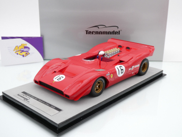 Tecnomodel TM18-256B # Ferrari 612P Can-Am Watkins Glen 1969 " Chris Amon " 1:18