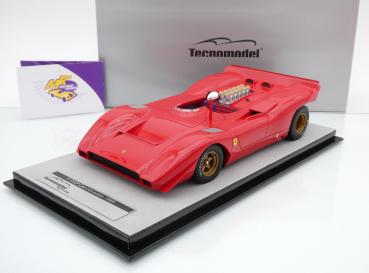 Tecnomodel TM18-256A # Ferrari 612P Can-Am Baujahr 1969 " Press Version " 1:18