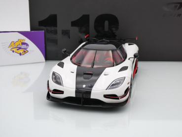 Preview: GT Spirit GT877 # Koenigsegg Agera RS Baujahr 2016 " Arcticweiß-schwarz " 1:18