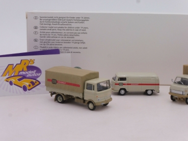 Preview: Schuco 26553 # Schönes 3-er Set: Deutsche Bahn Stückgut " 30 Jahre MHI " 1:87