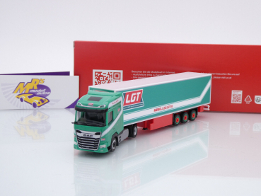 Herpa 317245 # DAF XG Koffer-Sattelzug " LGT Logistics AS (Dänemark) " 1:87