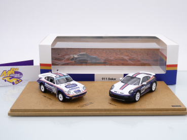 Spark WAP0201560PSET # 2er Set Porsche 911 Dakar & 953 Carrera 3.2 " Rothmans Design "  1:43