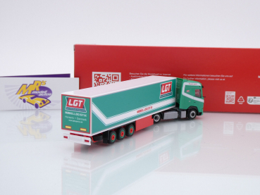 Preview: Herpa 317245 # DAF XG Koffer-Sattelzug " LGT Logistics AS (Dänemark) " 1:87