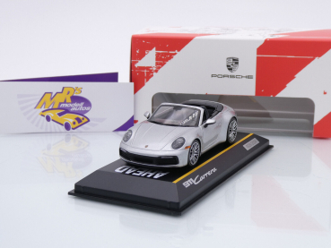 Minichamps WAP0200420SKAE # Porsche 911 (992) Carrera Cabrio Baujahr 2020 " silbermetallic " 1:43