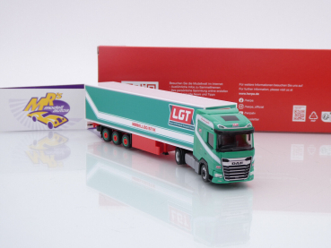 Preview: Herpa 317245 # DAF XG Koffer-Sattelzug " LGT Logistics AS (Dänemark) " 1:87