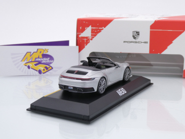 Preview: Minichamps WAP0200420SKAE # Porsche 911 (992) Carrera Cabrio Baujahr 2020 " silbermetallic " 1:43