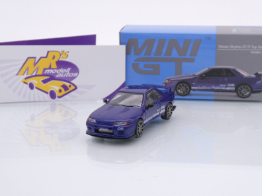 TSM MINI GT MGT00589-R # Nissan Skyline GT-R RHD dunkelblau " Top Secret " 1:64