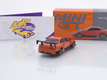 Preview: TSM MINI GT MGT00581-R # Nissan Silvia S15 D-MAX RHD " orangemetallic " 1:64