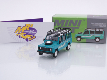 TSM MINI GT MGT00590-L # Land Rover Defender 110 Station Wagon LHD " grün " 1:64