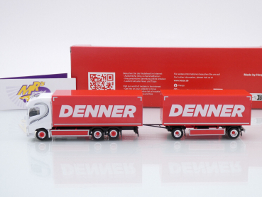 Preview: Herpa 317276 # Volvo FH GL Koffer-Hängerzug " Sascha Berthold - Denner " 1:87