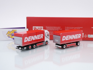 Preview: Herpa 317276 # Volvo FH GL Koffer-Hängerzug " Sascha Berthold - Denner " 1:87