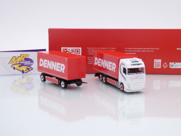 Preview: Herpa 317276 # Volvo FH GL Koffer-Hängerzug " Sascha Berthold - Denner " 1:87