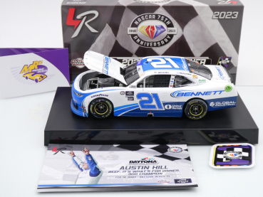 Lionel Racing W212323BENAUA # Chevrolet Camaro NASCAR Xfinity 2023 " Austin Hill - Bennett Transportation & Logistics Daytona Spring Race Winner " 1:24