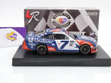 Preview: Lionel Racing WX72323UNMAGM # Chevrolet Camaro NASCAR Xfinity 2023 " Justin Allgaier - Unilever Military Salutes / Patriotic Charlotte Spring Race Winner " 1:24