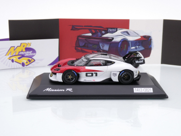 Preview: Spark WAP0208020P0MR # Porsche Mission R Baujahr 2023 " mattweiß-rotmetallic " 1:43