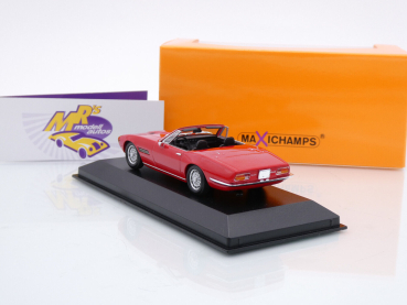 Preview: Maxichamps 940123330 # Maserati Ghibli Spyder offen Baujahr 1969 " rot " 1:43