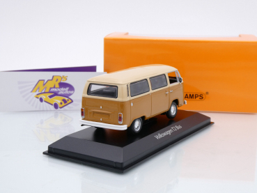 Preview: Maxichamps 940053001 # Volkswagen VW T2 Bus Baujahr 1972 " beige-braun " 1:43