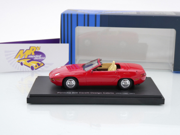 Preview: Autocult Avenue 60107 # Porsche 928 Carelli Design Cabrio Baujahr 1981 " rot " 1:43