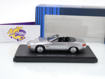 Preview: Autocult Avenue 60106 # Porsche 928 Carelli Design Cabrio Baujahr 1981 " silbermetallic " 1:43