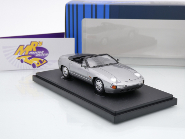 Preview: Autocult Avenue 60106 # Porsche 928 Carelli Design Cabrio Baujahr 1981 " silbermetallic " 1:43