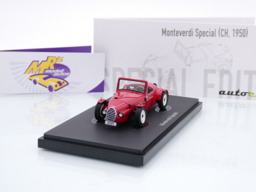 Autocult 05045 # Monteverdi Special 2-Sitzer Cabrio Baujahr 1950 " rot " 1:43