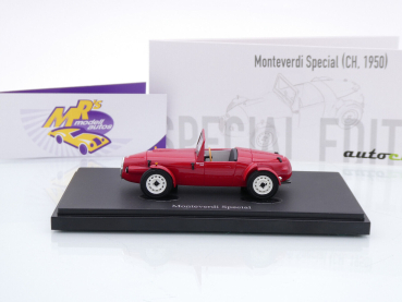 Preview: Autocult 05045 # Monteverdi Special 2-Sitzer Cabrio Baujahr 1950 " rot " 1:43