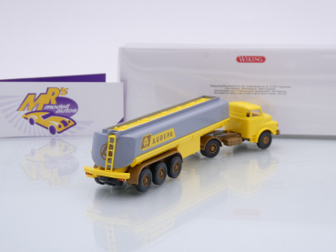 Preview: Wiking 0780 07 # MAN Hauber 2/3-achs Tanksattelzug Baujahr 1969 " AUREPA " 1:87
