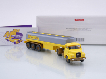 Preview: Wiking 0780 07 # MAN Hauber 2/3-achs Tanksattelzug Baujahr 1969 " AUREPA " 1:87