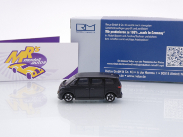Preview: Rietze 21911 # Volkswagen ID.Buzz People Baujahr 2022 " schwarzmetallic " 1:87