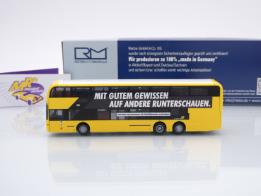 Preview: Rietze 78011 # Alexander Enviro 500 DD-Bus " BVG Mit gutem Gewissen " 1:87