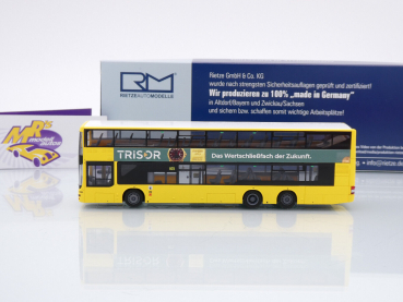 Preview: Rietze 67337 # MAN DL 05 Doppeldeckerbus " BVG Berlin - Trisor Uhren " 1:87