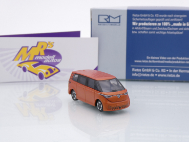 Preview: Rietze 21913 # Volkswagen ID.Buzz People Baujahr 2022 " Kupfer Orange " 1:87