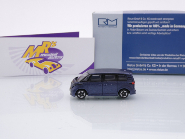 Preview: Rietze 21912 # Volkswagen ID.Buzz People Baujahr 2022 " Starlight Blau " 1:87