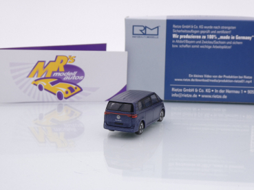 Preview: Rietze 21912 # Volkswagen ID.Buzz People Baujahr 2022 " Starlight Blau " 1:87