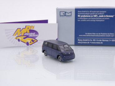 Preview: Rietze 21912 # Volkswagen ID.Buzz People Baujahr 2022 " Starlight Blau " 1:87