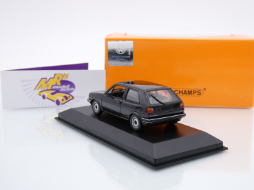 Preview: Maxichamps 940054101 # Volkswagen VW Golf Baujahr 1985 " schwarzmetallic " 1:43