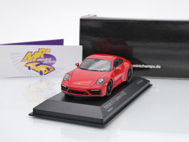 Minichamps 410063000 # Porsche 911 Carrera4 GTS Baujahr 2021 " Indischrot " 1:43