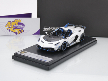Look Smart LS518 # Lamborghini SC20 Baujahr 2020 " weiß-blau ( Shiny White ) " 1:43