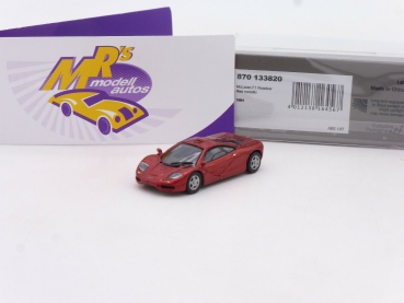 Minichamps 870133820 # McLaren F1 Roadcar Baujahr 1994 " rotmetallic " 1:87